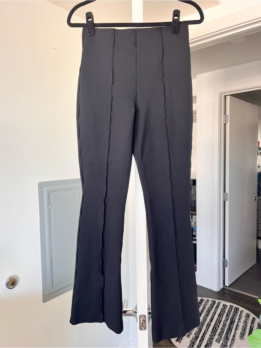 Spanx Supersmooth® Perfect Fit Ponte Flare Pant Black Size Small